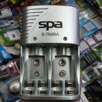 ND ส่งฟรี เครื่องชาร์จถ่าน Spa Quick Charger S-7N99a ชาร์จเร็วประมาณ4ชั่วโมง(ตัวเครื่องสีดำ) ของใหม่ ประกันบริษัท ที่ชาร์จ อุปกรณ์ชาร์จ