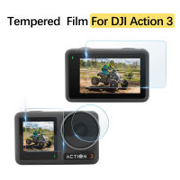 สำหรับ DJI Osmo Action 3กีฬากล้องหน้าจอฟิล์มนิรภัย Action 3เลนส์ Anti-Scratch กระจกนิรภัยป้องกันฟิล์ม Accessories