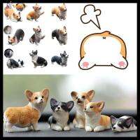 BAQEAN 2ชิ้นน่ารัก Corgi ตกแต่งรถเครื่องประดับลูกสุนัขบ้านลูกสุนัขเครื่องประดับตกแต่งภายในรถยนต์ของเล่นสุนัขแผงหน้าปัด