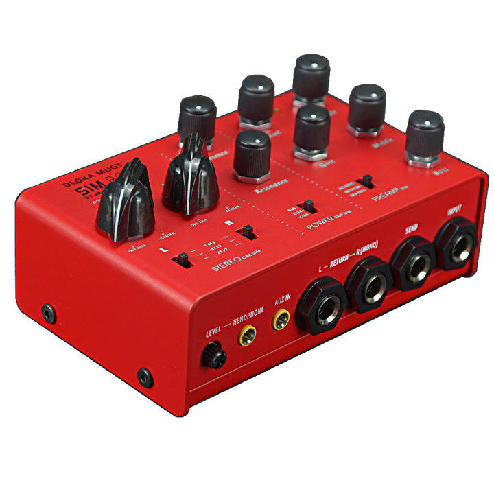 Leeky DI Box Effect Pedal,Preamp Simulator Pedal,Power Amp Sim Pedal