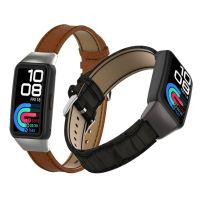 Dla Huawei Band 6 pasek z prawdziwej skóry inteligentny zegarek bransoletka dla Honor Band 6 opaska wymiana pasek akcesoria Honor Band6