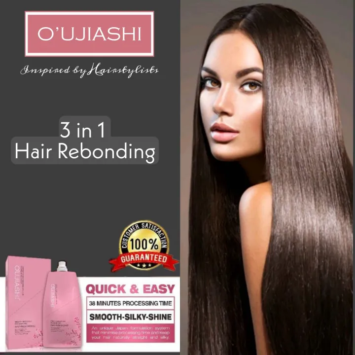 OUJIASHI DIY 3in1 hair rebonding 1000ml Pouch w/ FREE Professional cermaic  flat iron | Lazada PH