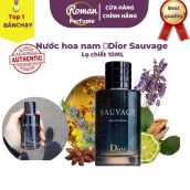 Nước Hoa Nam Dior Sauvage Chính Hãng Thơm Lâu Chai 10ML Roman Perfume