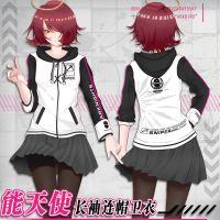 Ins Fashion Trend Anime Arknights EXUSIAI Cosplay Costume Coat Hoodie Everyday Style Halloween Party Performance