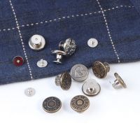 1pcsSnap Fastener Metal Buttons For Clothing Jeans Perfect Fit Adjust Self Increase Reduce Waist Free Nail Twist DIY Button Pins Haberdashery