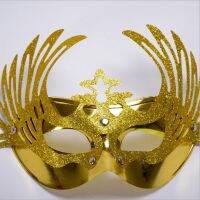 2019 Makeup Mask Birthday Ball Christmas Party Ornaments Gold Powder Peacock Mask for Girls