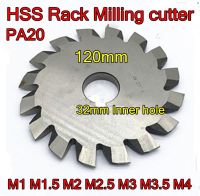 110-120 * 32 มม. รูด้านใน M1 M1.5 M2 M2.5 M3 M3.5 M4 PA20 HSS Rack Milling cutter Article Gear Milling Cutter จัดส่งฟรี