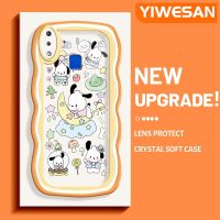 YIWESAN เคสสำหรับ VIVO Y91 Y91i Y95เคสการ์ตูนน่ารัก Pochacco แฟชั่นเคสโทรศัพท์แบบใสขอบเป็นลอนซิลิโคนกล่องกันกระแทกป้องกันเลนส์กล้องสร้างสรรค์เคสนิ่มโปร่งใส