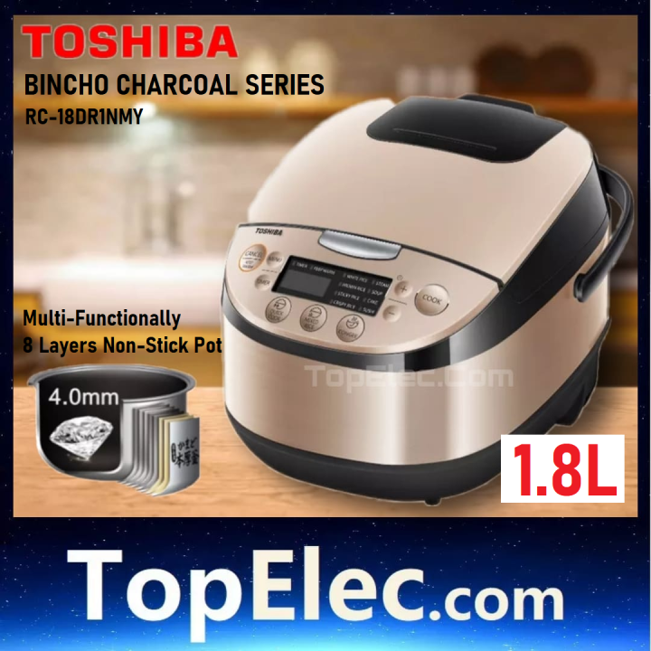 Toshiba Rice Cooker RC18DR1NMY Bincho Charcoal Series 1.8L Rice Cooker