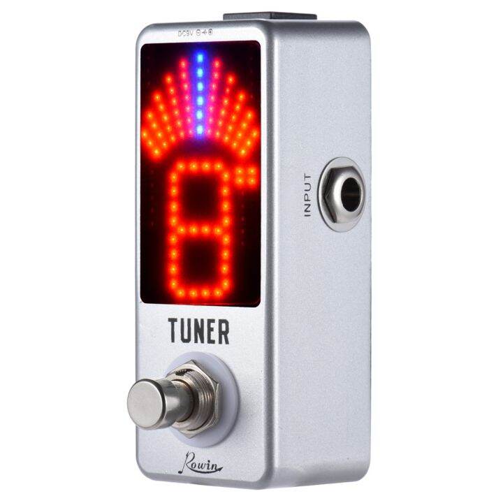 Guitar Tuner Mini Chromatic Tuner Pedal Effect LED Display True Bypass