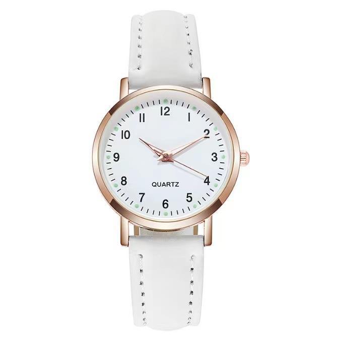 july-two-piece-simple-female-watch-digital-student-luminous-fresh-frosted-leather-casual-ladies-quartz