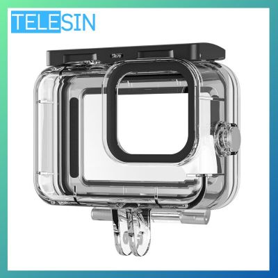 กระจกกันกระแทกป้องกันการเกิดหมอกแบบเต็มฉากในซองกันน้ำของ Telescopro Hero 9 10 11