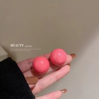 ▼❇┇ Silver Needle Contracted Small Ball Earrings Korean Lovely Young Girl Heart Earrings Fashion Small Pure And Fresh And Earrings Female Personality