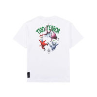 CARNIVAL CNVXNMT015WH/62 NIGHTMARE THE TERROR TSHIRT WHITE แฟชั่นแขนสั้นผ้าฝ้าย