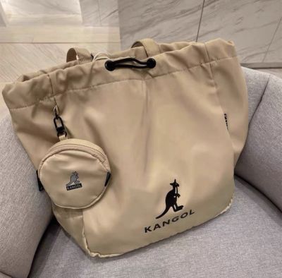 № 2023 new K kangaroo casual large-capacity bag drawstring portable shopping bag youth sunshine student shoulder bag