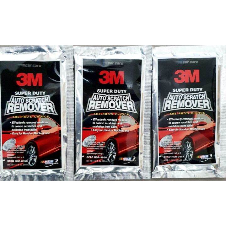 3M Super Duty Auto Scratch Remover 3PIECES OF 30mL Sachet B7054
