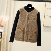 利Khaki Beige Thick Warm Vest Winter Jackets For Women 2022 New In Outwears Korean Style Clothes Harajuku Coats Female Vintage