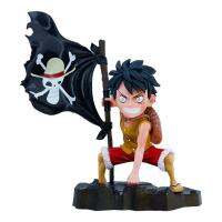 CLARINEJI อะนิเมะ สำหรับเด็กๆ โมเดลสะสมได้ ธงลูฟี่ เพชรประดับขนาดเล็ก Monkey D luffy หุ่นจำลองลูฟี่ ฟิกเกอร์ของเล่น เครื่องประดับตุ๊กตาผ้า โมเดลของเล่นจำลอง