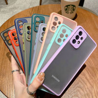 【2023】Shockproof Armor Matte Case For Samsung Galaxy A32 A42 A50 A51 A52 A52S A71 A72. Luxury Silicone Bumper Clear Hard PC Phone Cover ！