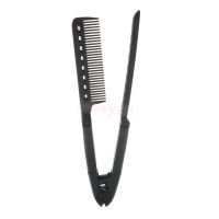 Salon Hairdress Hairdressing Styling Hair Straightener Folding V Shape Comb