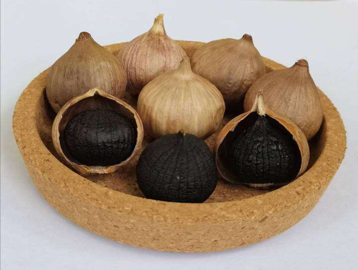 กระเทียมดำ-สวิส-swiss-black-garlic-150-กรัม-เนื้อนุ่ม-ไม่ฉุน-หวาน-ทานง่าย-ลดความดัน-ลดเบาหวาน-ลดไขมันในเลือด