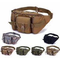 【Ready Stock】 ☞ C23 Multi Function Camo Men Waist Bag Sports Outdoor Camping Waist Shoulder Pack For Cycling Travel