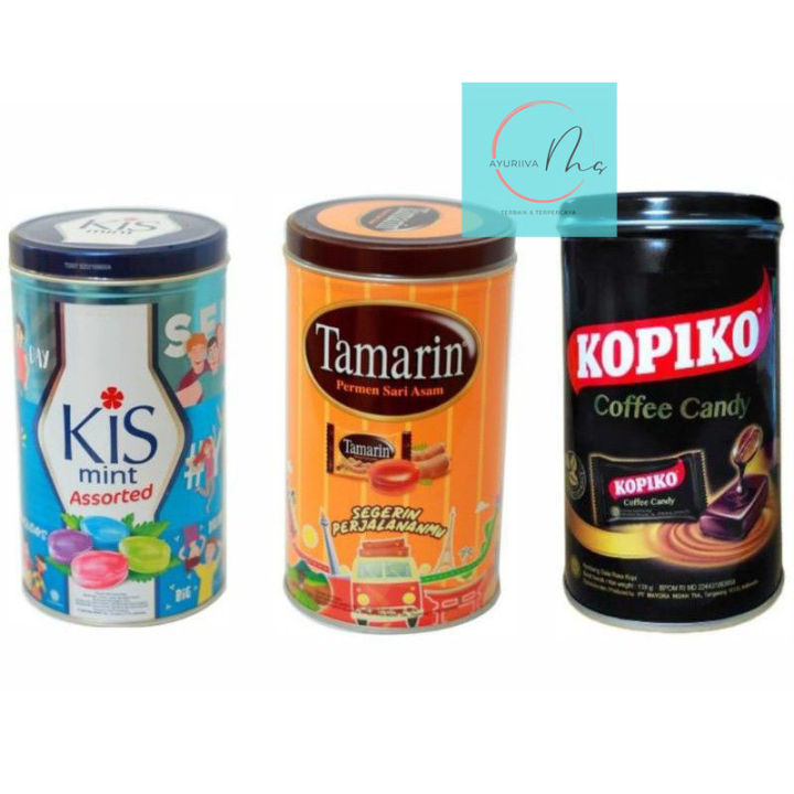 Permen Kis Assorted Kaleng Gr Tamarin Candy Kaleng Gr Permen Kopiko Kaleng Gr