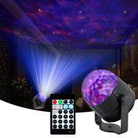 New 9W 15 Colors Aurora Laser Light Projector Stage Lighting Effect RGBW LED Water Wave Party Dance Disco DJ Holiday Lights