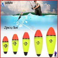 JUZHUFEI 2pcs/lot ยาว/วงรี พลาสติก ปลาดุก อีวา โฟม Ball Boia Bobber ทุ่นตกปลา