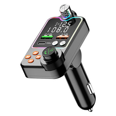 Car Charger Adapter Bluetooth FM Transmitter Car Bluetooth MP3 Player Reusable Dual USB Screen Display Audio Player Bluetooth FM Transmitter Car Bluetooth MP3 Player
