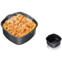 Non-Stick Baking Dish Roasting Tin Tray for Cake Basket Pans Nonstick Bakeware Air Fryer Electric Fryer Accessories Kitchen