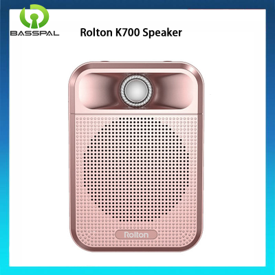 Rolton ลำโพง K700แบบพกพาโทรโข่งเครื่องขยายเสียงสำหรับครูไมโครโฟนแบบมีสาย MP3ลำโพงนำทางแขวนเอวสำหรับการเรียนการสอนและการบรรยาย