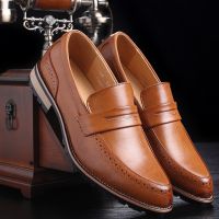 Spring Men Shoes Leather Mens Dress Shoes Luxury Mens Business Oxfords Formals Shoes Classic Gentleman Shoes for men