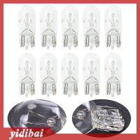 yidibai 10pcs Car T10 halogen W5W 12V Auto Lamp หลอดไฟเครื่องมือการอ่านไฟ