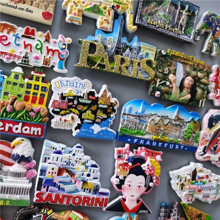 fridge-magnets-peru-israel-romania-thailand-frankfurt-czech-vietnam-korea-ukraine-paris-holland-california-souvenir-home-decor