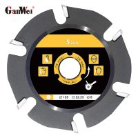 【LZ】✿  GanWei 6 Teeth 5 inch Angle Grinder Wood Cutting Wheel Saw Blade Carbide Shaping Disc for Wood Carving Sculpting Shaping Cutting