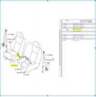 UC9M57620A91 ตัวล็อคเข็มขัดนิรภัย ฝั่งขวาคนขับ มาสด้า Mazda BT-50 Pro ปี2015 - 2020 /แท้เบิกศูนย์ (MST)