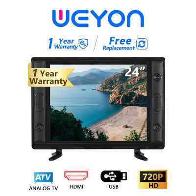 ทีวี24นิ้วลดราคา ทีวี โทรทัศน์ 24 นิ้ว TV WEYON ทีวี24นิ้ว LED HD ready ทีวีจอแบน โทรทัศน์ถูกๆ โทรทัศน์จอแบน ราคาพิเศษ (HDMI+USB+AV+VGA) รับประกัน 1 ปี