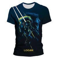 [High quality inventory] TSHIRT Masculina De Manga Curta Com Estampa 3d Wulverine Logan Harajuku