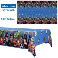 【hot】▫ Superhero The Themed Birthday Supplies Tablecloth Disposable Table Cover Baby Shower Kid Favors