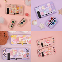 แมวสุนัข Soft TPU เชลล์ผิวกลับเคสสำหรับ Nintendo สวิทช์ NS Joy-Con ปกใสป้องกันนิ้วหัวแม่มือติดจับหมวก