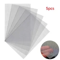 5pcs Car Bumper Grille Repairing Net Plastic Crack Repair Hole Tungsten Repairing Mesh Net For Bumper Body Hood Vents Repairing Colanders Food Straine