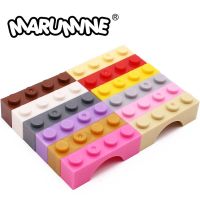 Marumine 1X4โค้ง20ชิ้นชิ้นส่วนอิฐ MOC คลาสสิกเหมาะกับชิ้นส่วนประกอบ3659บล็อกตัวต่ออุปกรณ์เสริมโมเดล