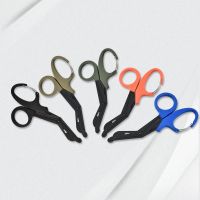 Original Stainless steel gauze scissors with buckle elbow bandage cut canvas outdoor portable tools small accessories mini