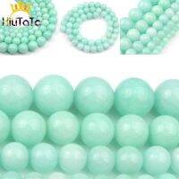 【LZ】 Azul amazonite pedra contas para fazer jóias 4/6/8/10/12mm 15 polegadas frete grátis