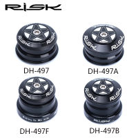 Risk 49.7mm MTB Downhill Bike Bicycle Headset Double Bearing Mountain Bike Parts for 28.6mm Straight Tube 1.5 inch Tapered Fork