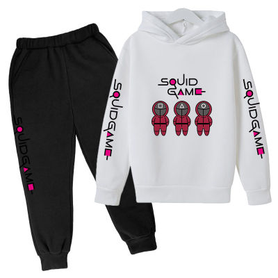 Autumn and Winter Sports Suit Printed Squid Game Boys Hoodie Baby Clothing Jacket Sweater Jogging Sweater Clothes