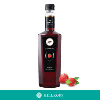 HILLKOFF : น้ำเชื่อมแต่งกลิ่น Lin Syrup ลิน ไซรัป กลิ่น Strawberry ขนาด 750 ml.