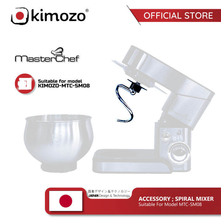 KIMOZO Stand Mixer 5.5L Accessories Spiral Mixer For Masterchef Series