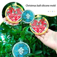 Moules ronds en Silicone en forme de cristal boule de noël porte-clés résine artisanat moule rond en Silicone moules de poêle de noël P4P3